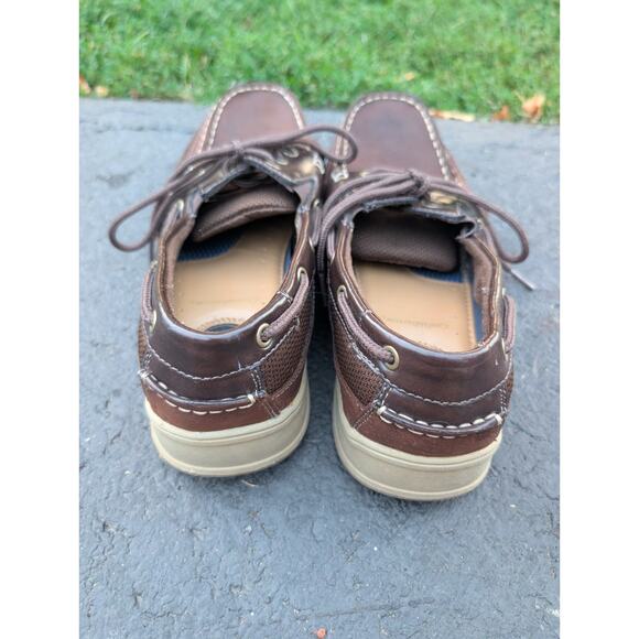 Croft & Barrow Mens Leather Boat Shoes 11 Bronco Brown Loafers Core Technology - Picture 3 of 5